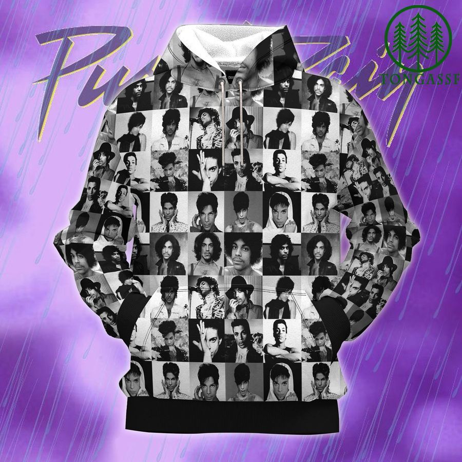 The Artist PRINCE band black and white retro 3d Hoodie