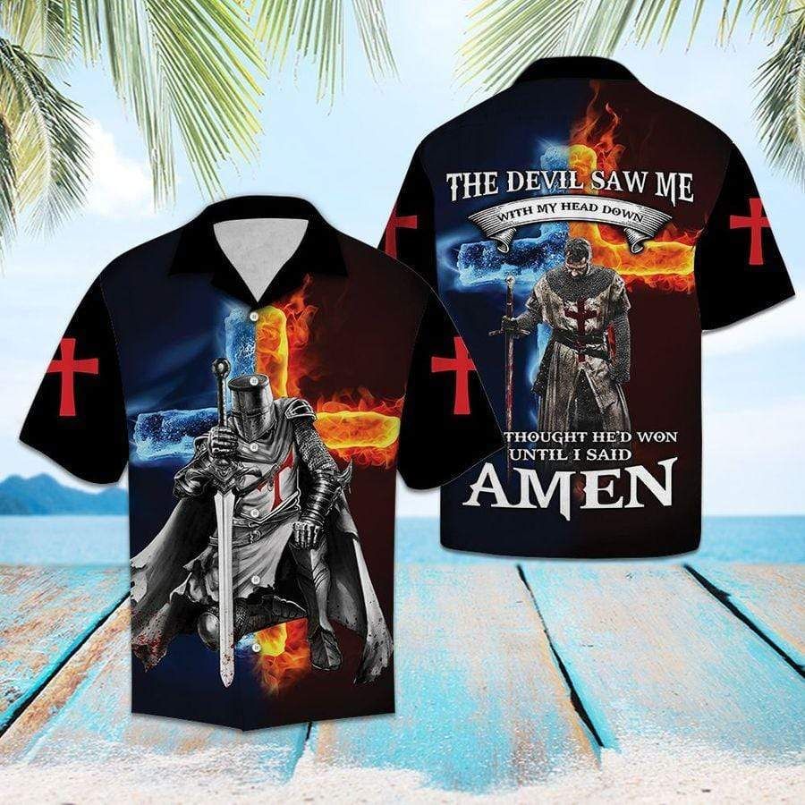 The Devil Saw Me Hawaiian Shirt Pre12220, Hawaiian shirt, beach shorts, One-Piece Swimsuit, Polo shirt, Personalized shirt, funny shirts, gift shirts
