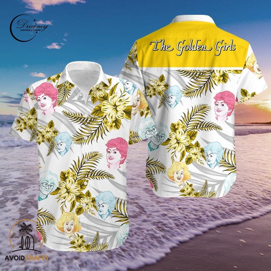 The Golden Girls 001  Hawaiian Shirt , Summer Hawaiian, Short-Sleeve Hawaiian Shirt, Hawaii Style Gilf