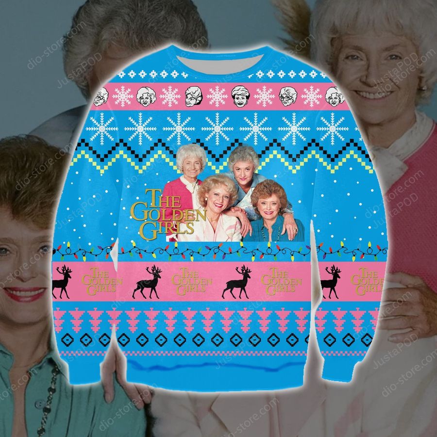 The Golden Girls Knitting Pattern 3d Print Ugly Sweater Ugly
