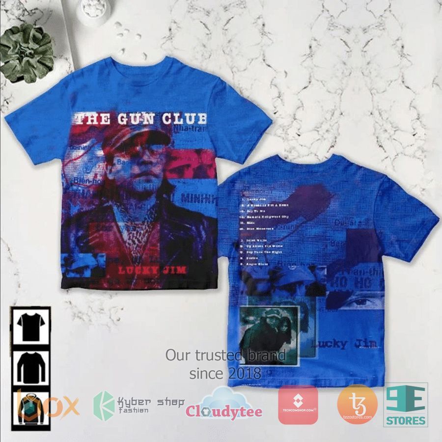 The Gun Club Lucky Jim Album 3D T-Shirt – LIMITED EDITION