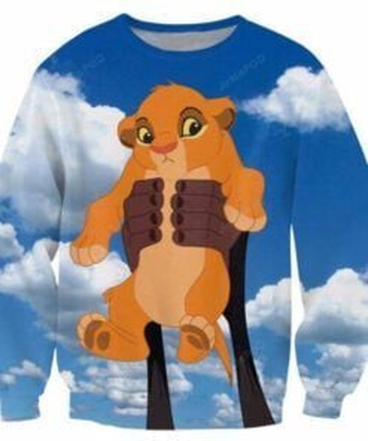 The Lion King Simba Ugly Christmas Sweater All Over Print
