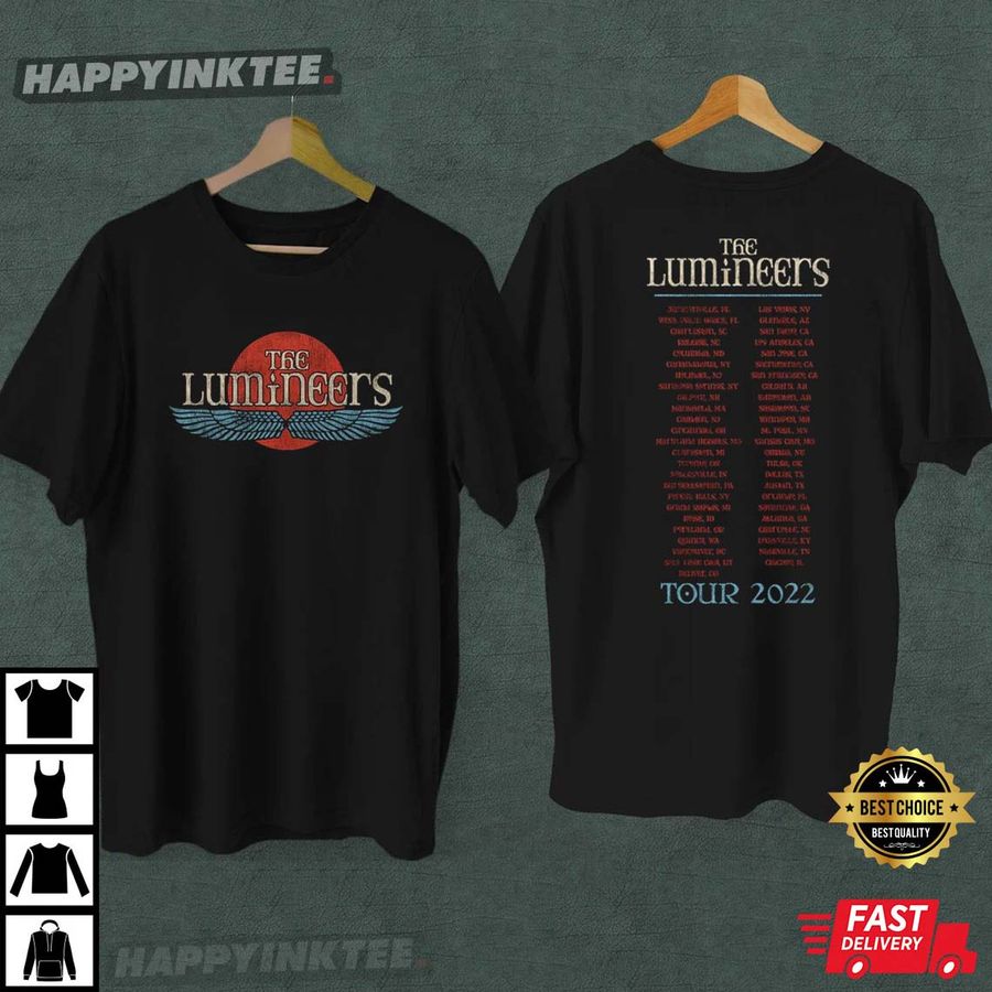 The Lumineers Tour 2022 Double Sided T-shirt ,The Lumineers Logo Shirt, The Lumineers Fans Gift Tee