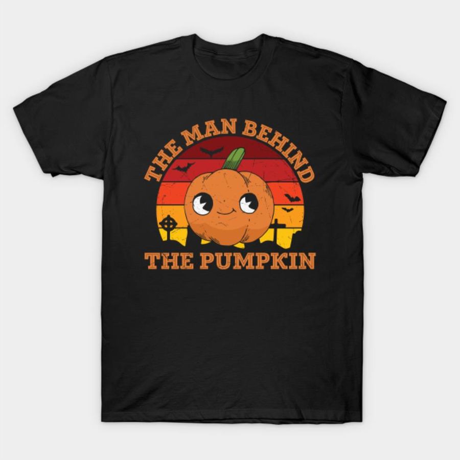 The man behind the pumpkin vintage Halloween T-shirt