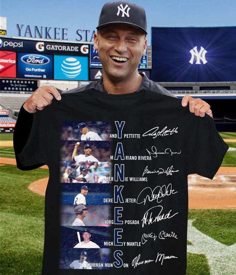 The New York Yankees Baseball Team – Andy Pettitte Mariano Rivera Bernie williams Derek Jeter