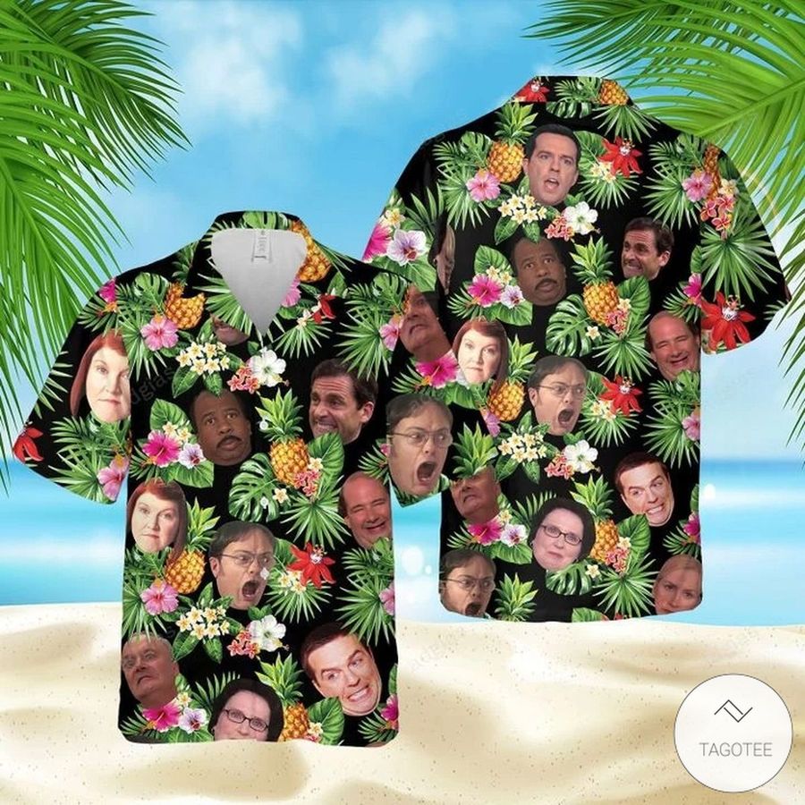 The Office Funny Faces Hawaiian Shirts