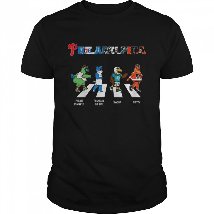 The Philadelphia Sports Team Mascot Abbey Road Signatures Shirt