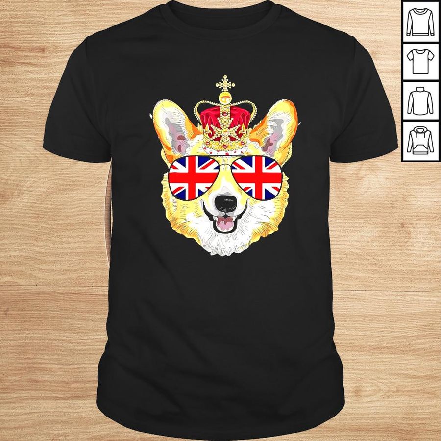 The Queen’s Platinum Jubilee 2022 Royal Corgi UK Sunglasses Shirt