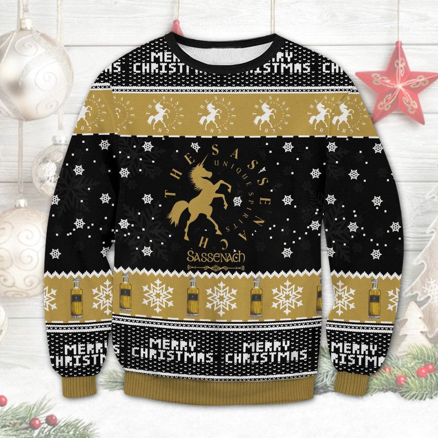 The Sassenach Whisky 3D Full Printed Ugly Sweater