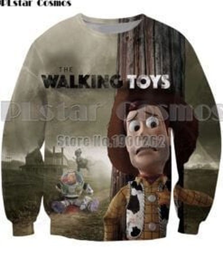The Walking Toy Story Sheriff Woody Cartoon Ugly Sweatshirt Ugly