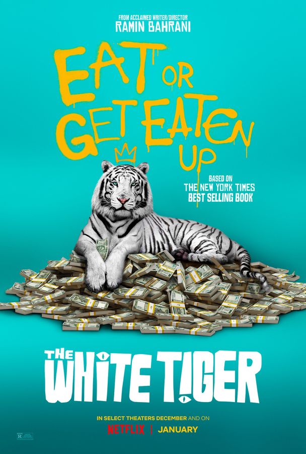The White Tiger (2021) Poster, Canvas, Home Decor