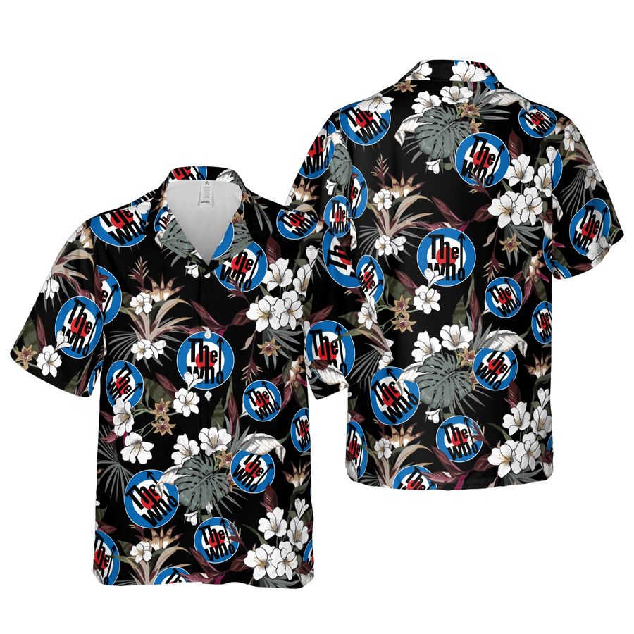 The Who Hawaiian Shirts, Rock Music Button Up Shirts, The Who Unisex Baseball Jersey, Short-Sleeve Hawaiian Shirt For Men, Women