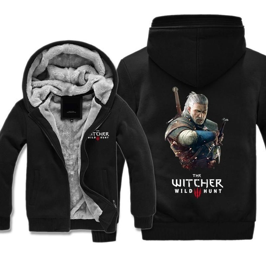 The Witcher 3 Fleece Jacket Geralt Jacket Hoodie 3D