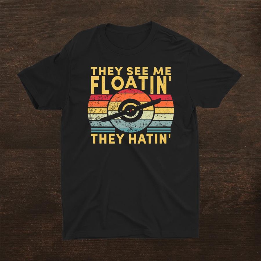 They See Me Floatin They Hatin One Wheel Electric Skateboard Shirt