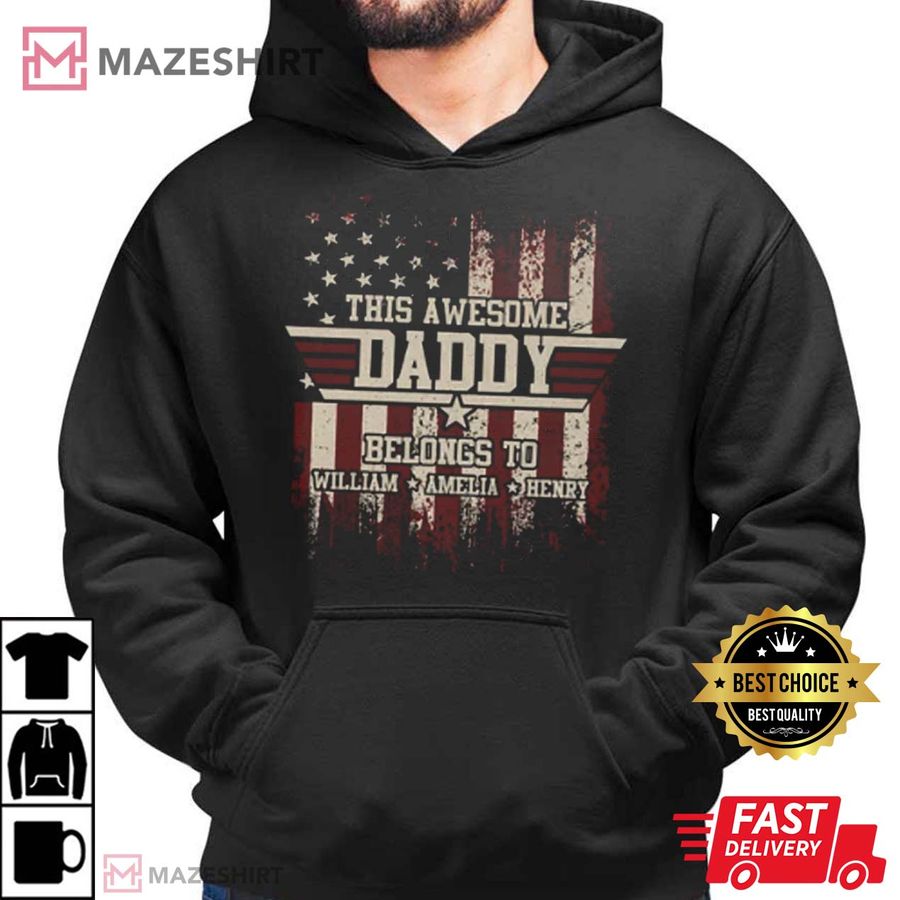 This Awesome Daddy Belong To Gift For Dad T-Shirt