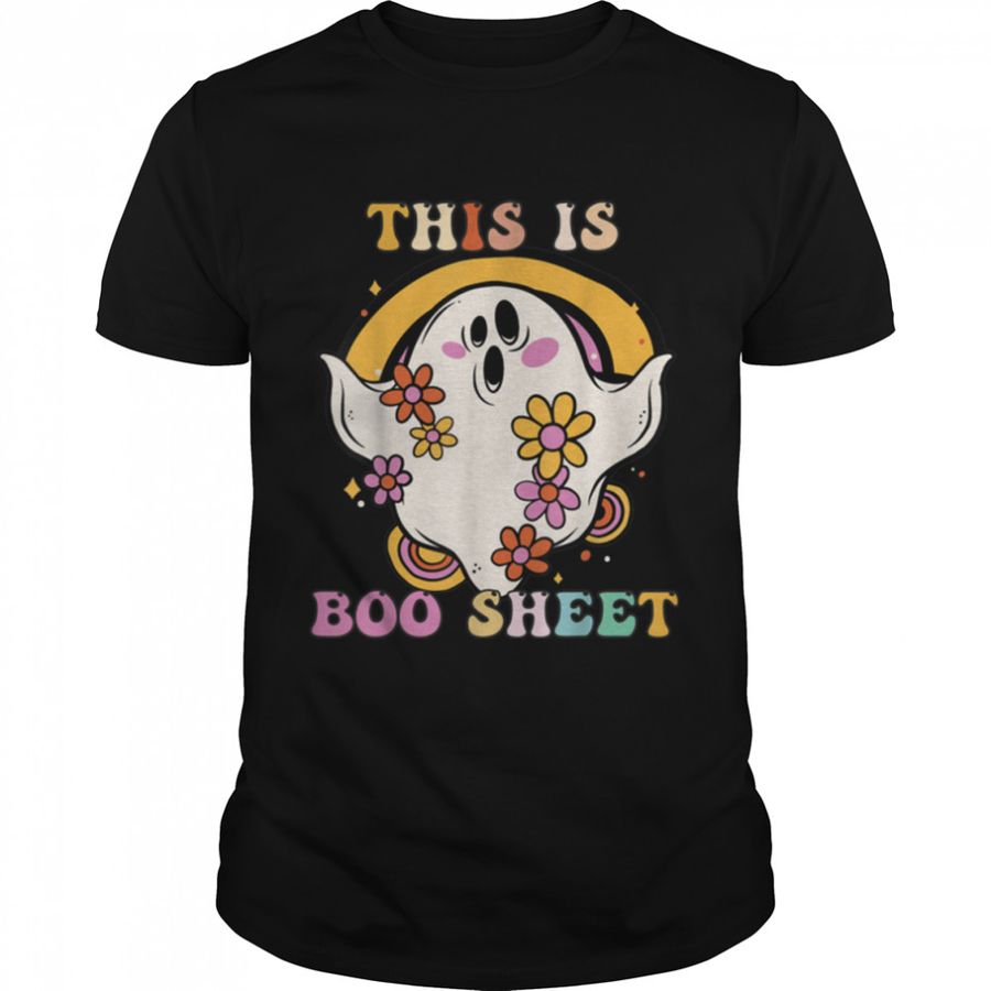 This Is Boo Sheet Happy Halloween Groovy Trick or Teach T-Shirt B0BBHGL443