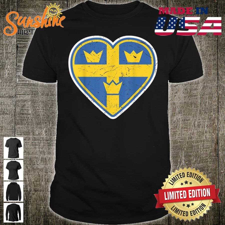 Three Crown Swedish Vintage Sverige Ice Hockey Shirt