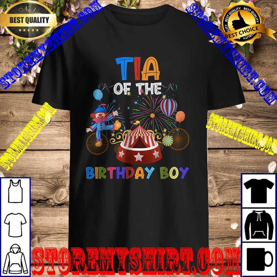 Tia Of The Birthday Boy Ringmaster Circus Birthday Party T-Shirt