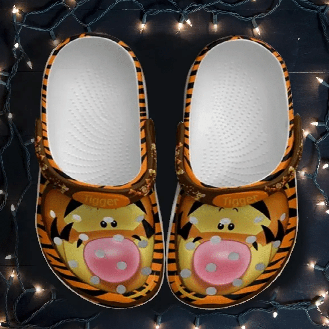 Tigger Winnie-the-Pooh for lover Rubber Crocs Crocband Clogs, Comfy Footwear TL97