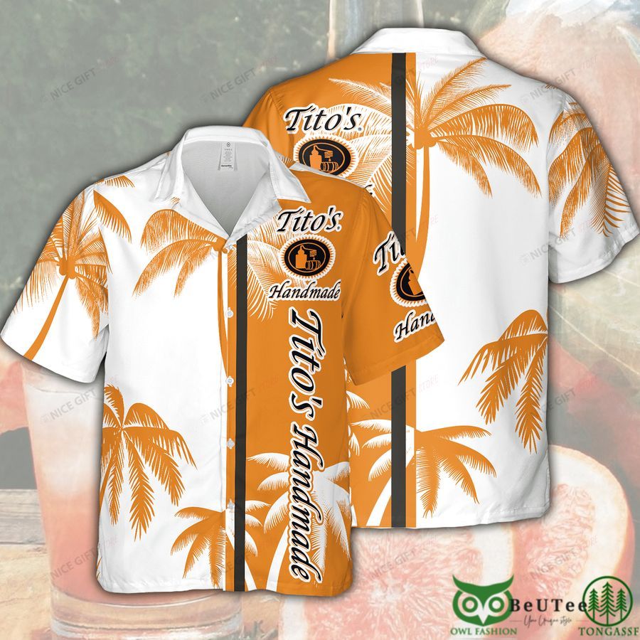 Tito's Handmade Vodka White Orange Hawaii 3D Shirt