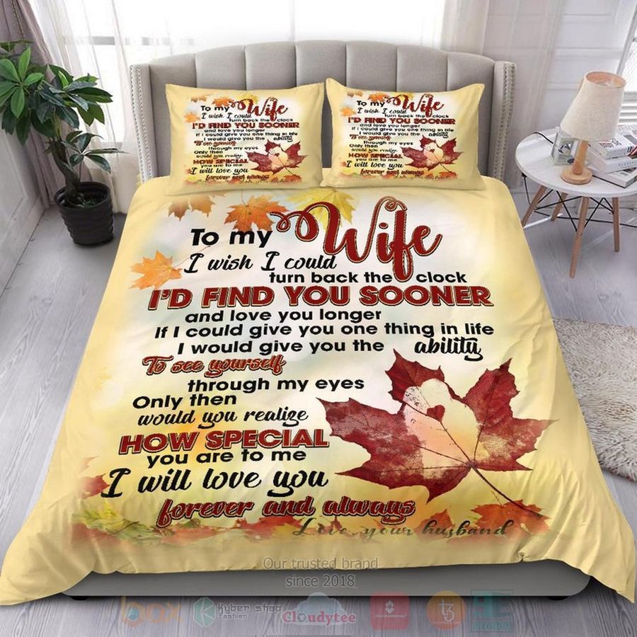 To My Wife Canada Maple Leaf Bedding Set – LIMITED EDITION