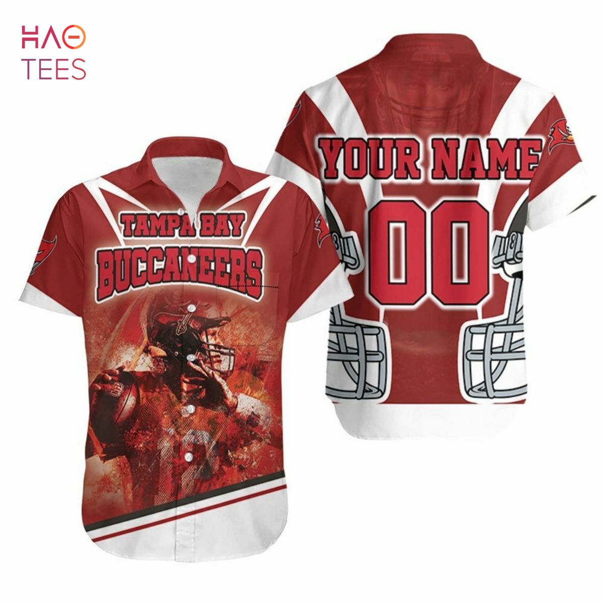 Tom Brady 12 Tampa Bay Buccaneers Super Bowl 2021 Nfc South Champions Personalized Hawaiian Shirt