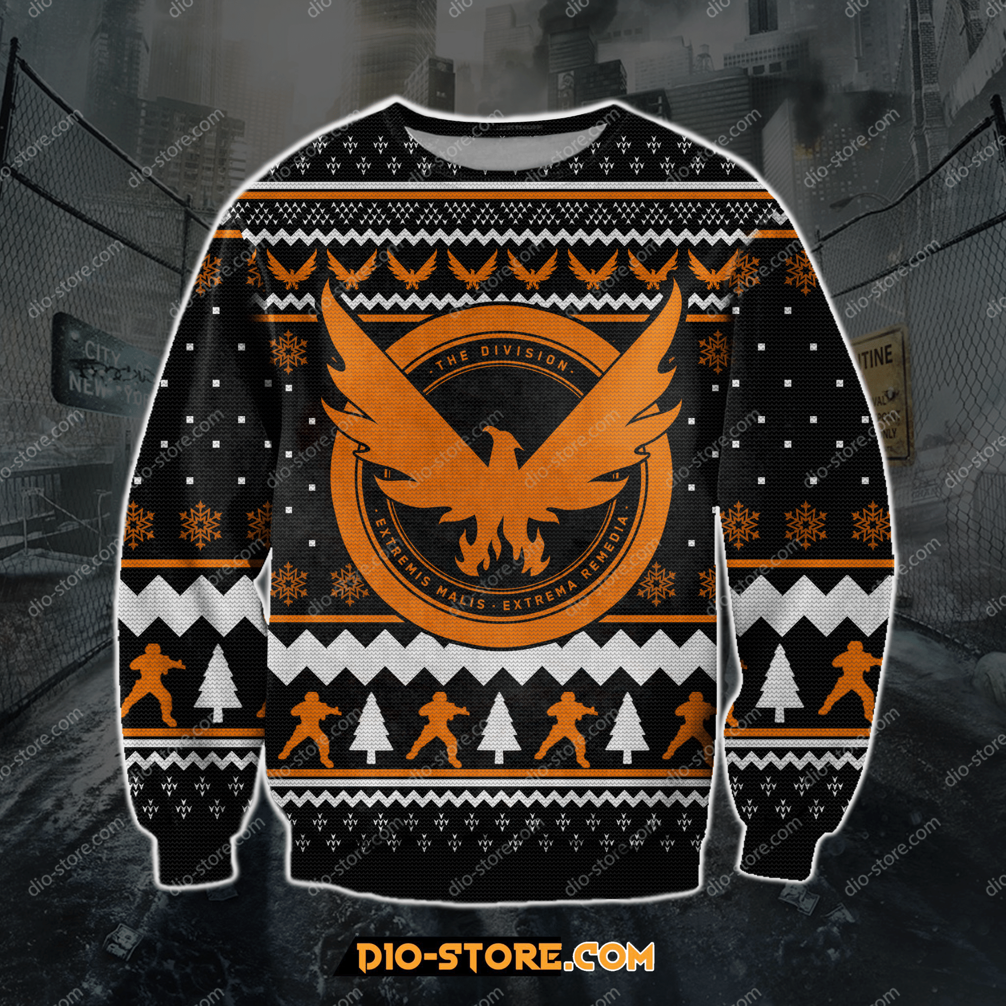 Tom Clancys The Division Ugly Christmas Sweater All Over Print