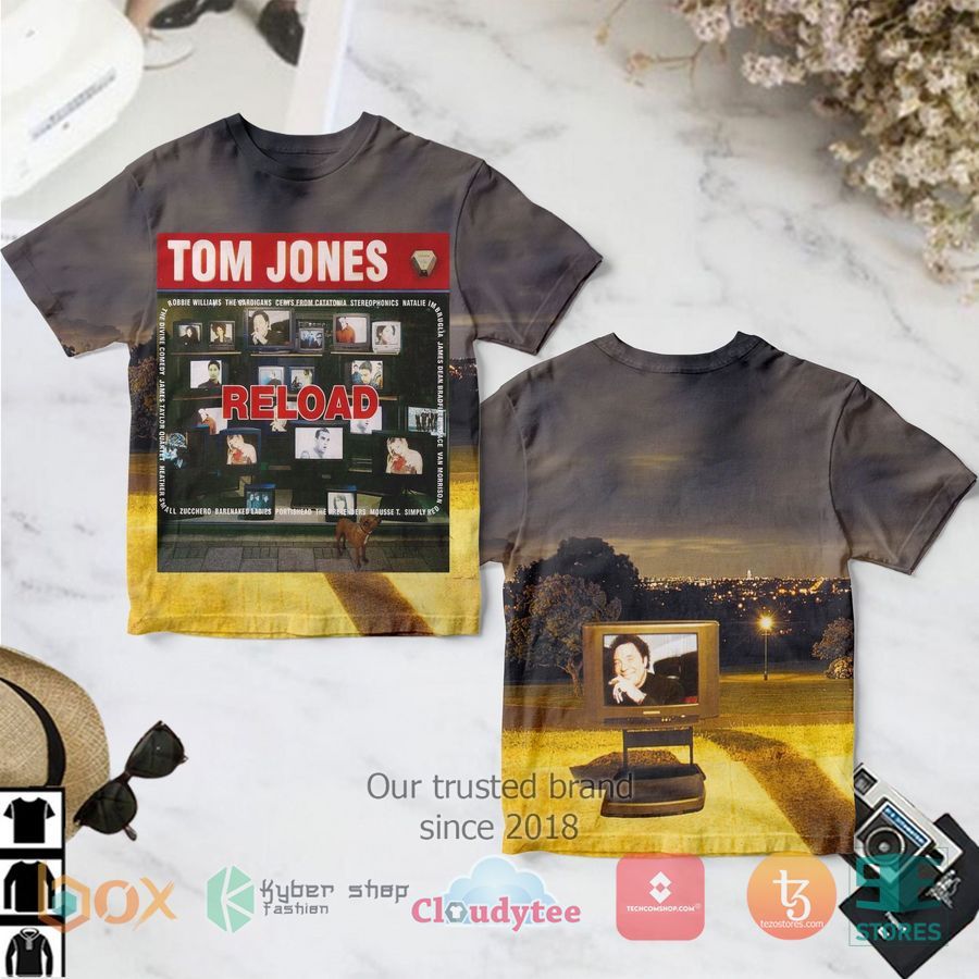 Tom Jones Reload Album 3D T-Shirt – LIMITED EDITION