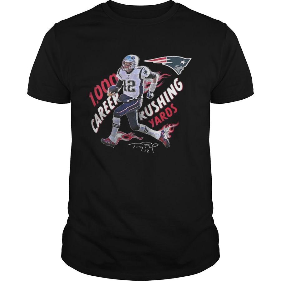 Tombrady 1 000 Career Rushing Yards Shirt, Sport Shirt Design