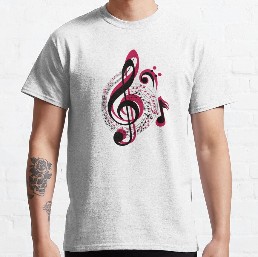 Treble clef music symbol  Classic T-Shirt