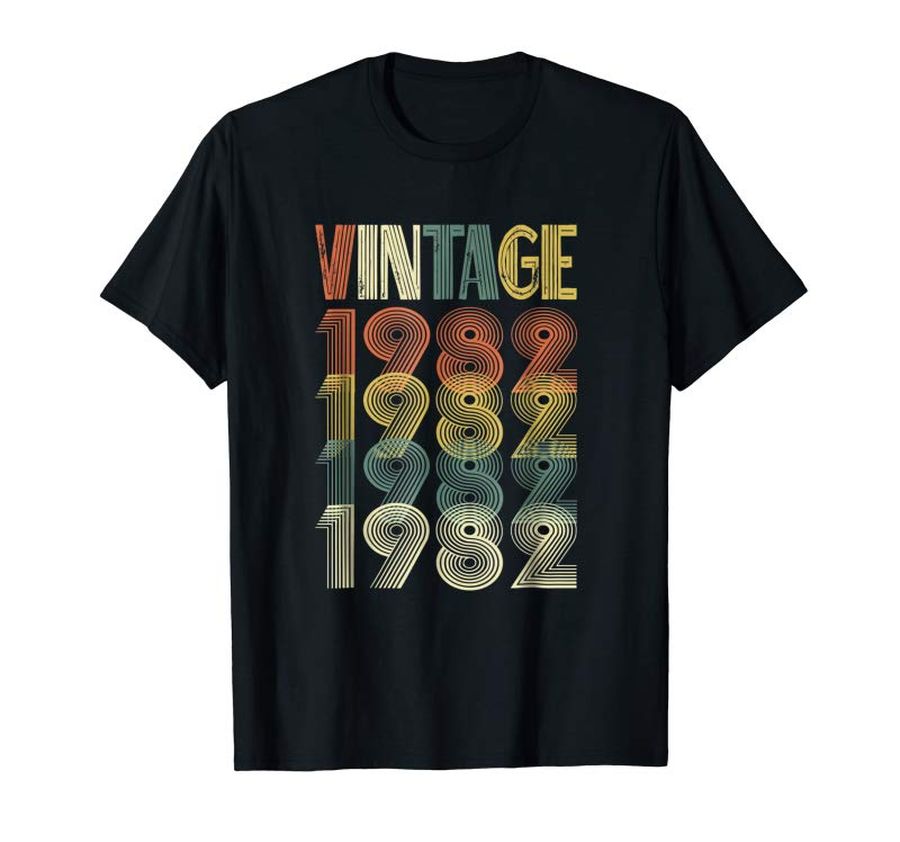 Trending 37th Birthday Gift Vintage 1982 T-Shirt Classic Men Women