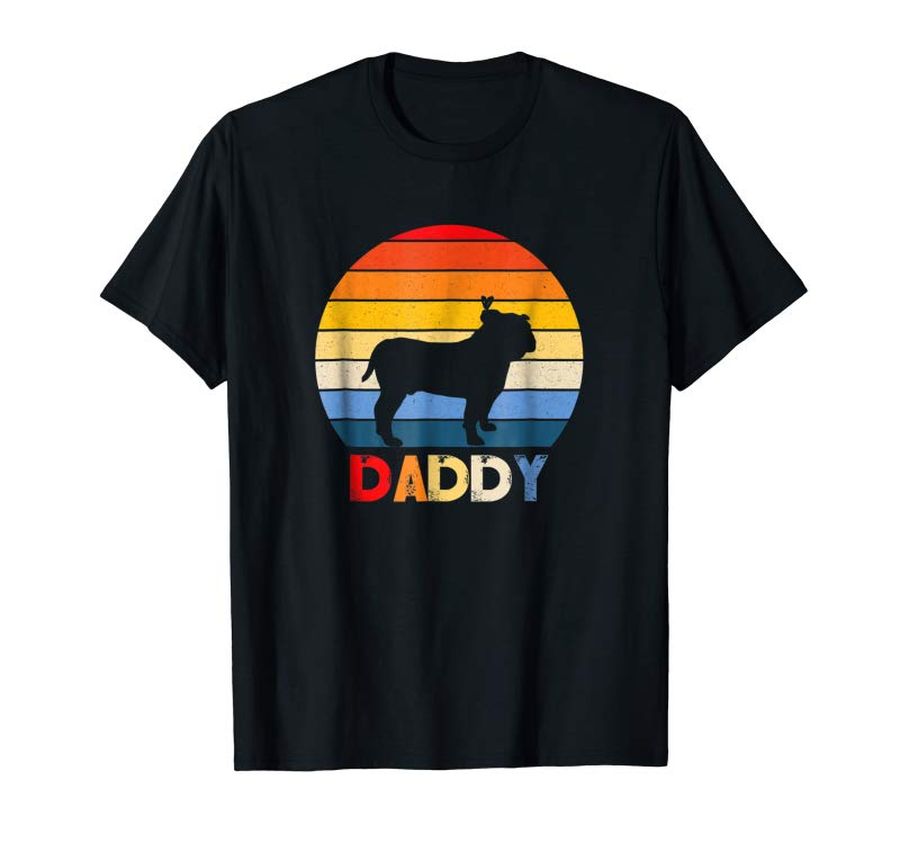 Trending Fathers Day T Shirts Vintage Retro English Bulldog Shirts