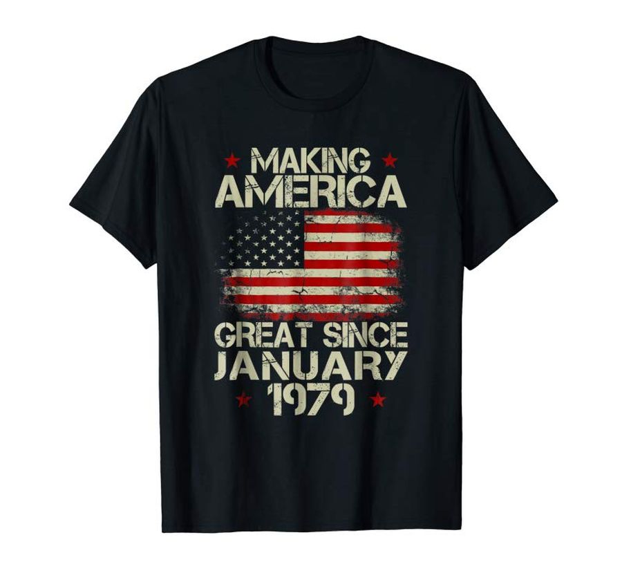 Trending January 1979 40 Years Old 40th Birthday Gift 1979 Yrs Shirt