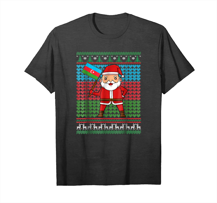 Trends Azerbaijan Flag Patriot Santa Azerbaijani Christmas Tee Unisex T-Shirt