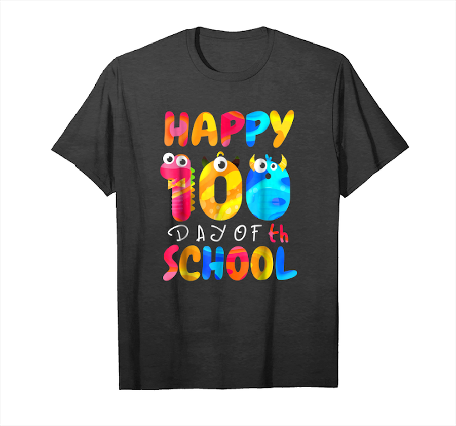 Trends Happy 100th Day Of School For Teacher Or Child Unisex T-Shirt.png