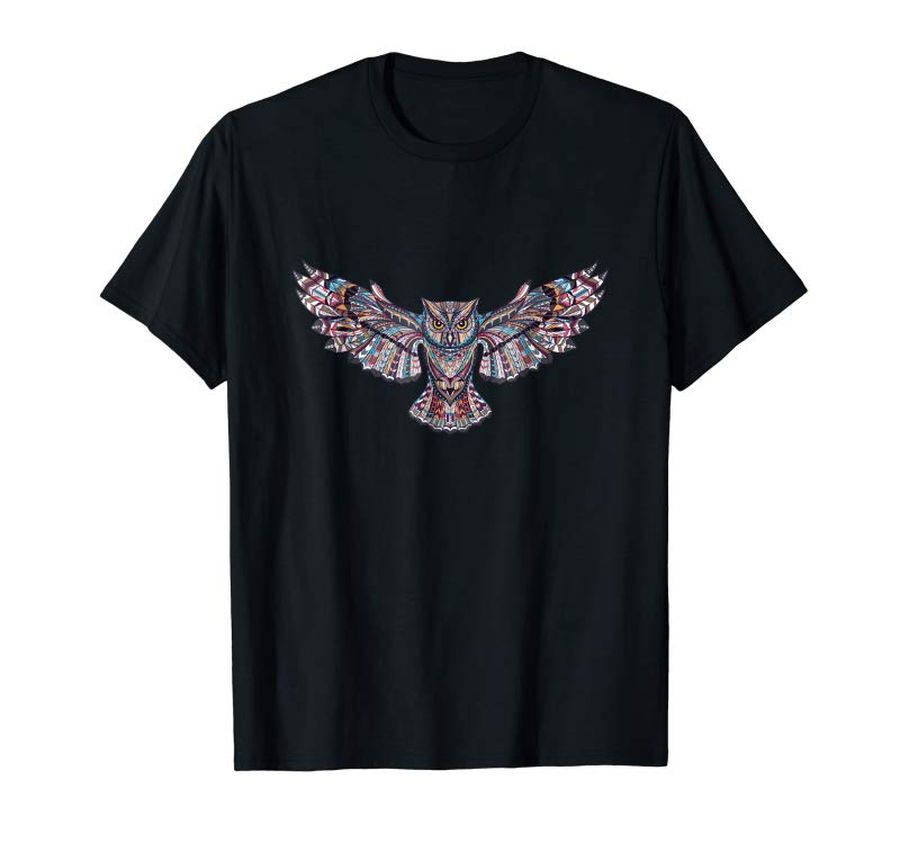 Trends Hippie Psychedelic Owl T Shirt