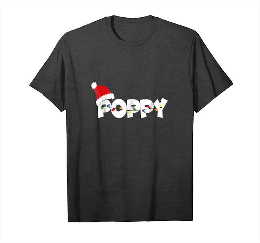 Trends Poppy Light Hat Santa Ugly Christmas Family T Shirt Xmas Unisex T-Shirt.png