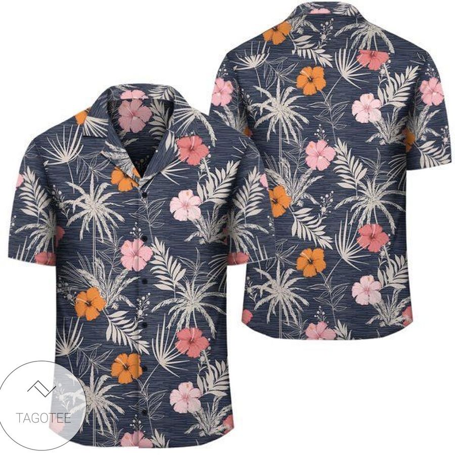 Tropical Grey Hawaiian Shirt