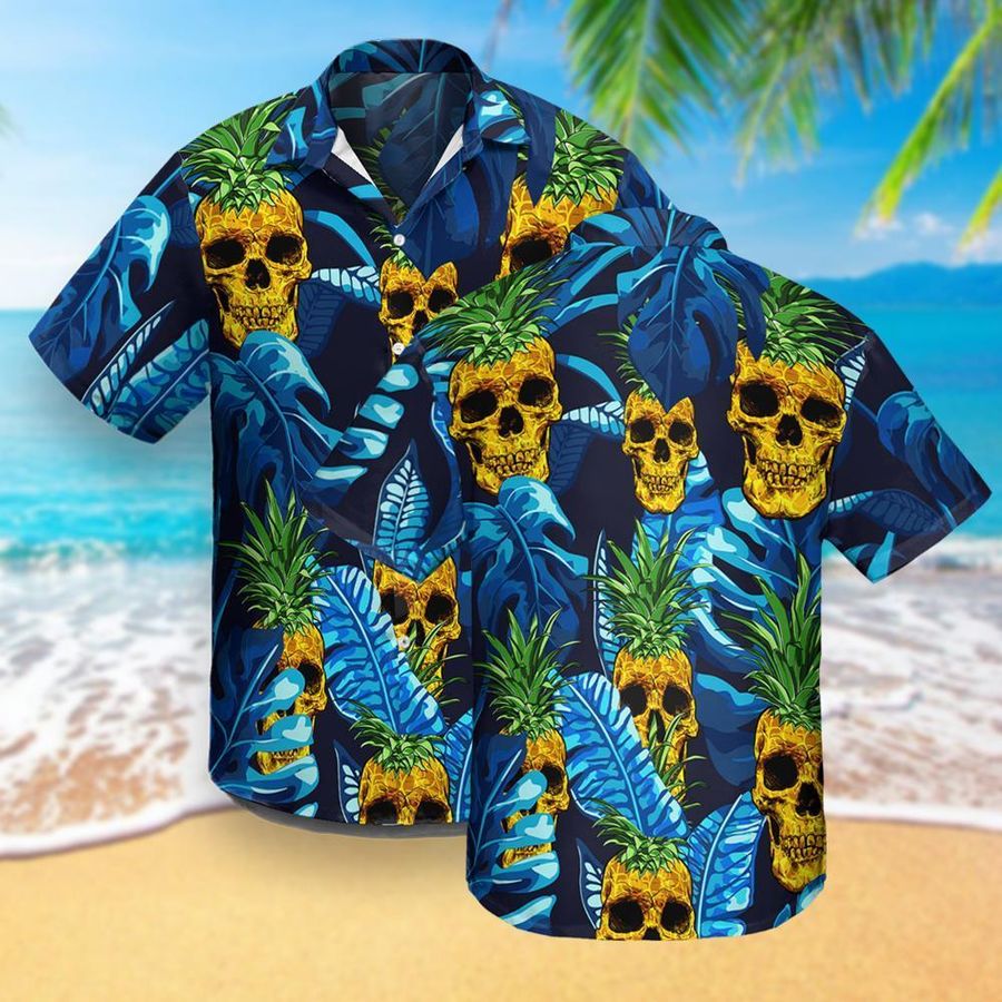 Tropical Skull Hawaiian Shirt Pre12173, Hawaiian shirt, beach shorts, One-Piece Swimsuit, Polo shirt, Personalized shirt, funny shirts, gift shirts