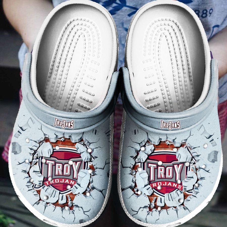 Troy Trojans Tide Crocs Clog Shoes