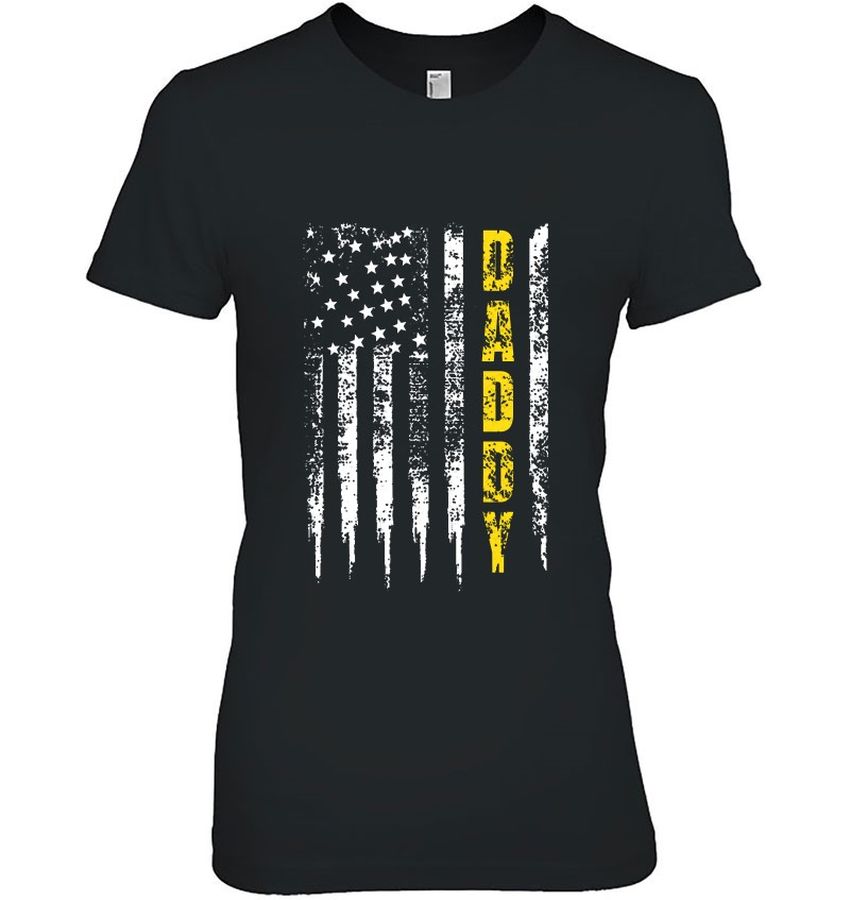 Truck Driver Shirt Truck Driver Yellow Line Daddy Us Flag