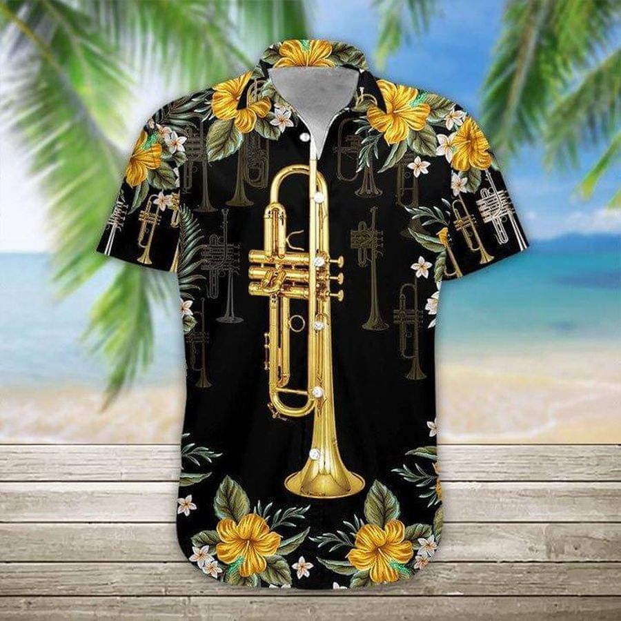 Trumpet Hawaiian Shirt Pre12159, Hawaiian shirt, beach shorts, One-Piece Swimsuit, Polo shirt, Personalized shirt, funny shirts, gift shirts