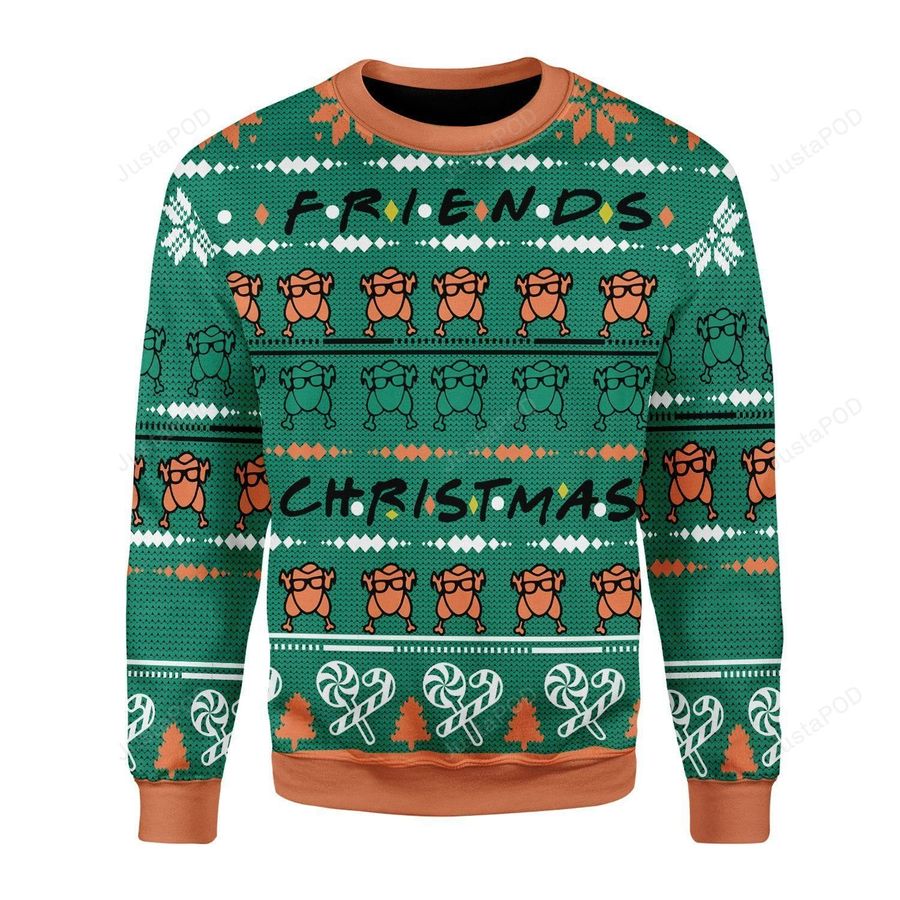 Turkey Christmas Ugly Christmas Sweater All Over Print Sweatshirt Ugly