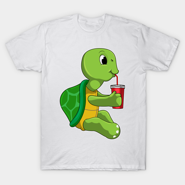 Turtle with Drinking mug with Straw T-shirt, Hoodie, SweatShirt, Long Sleeve
