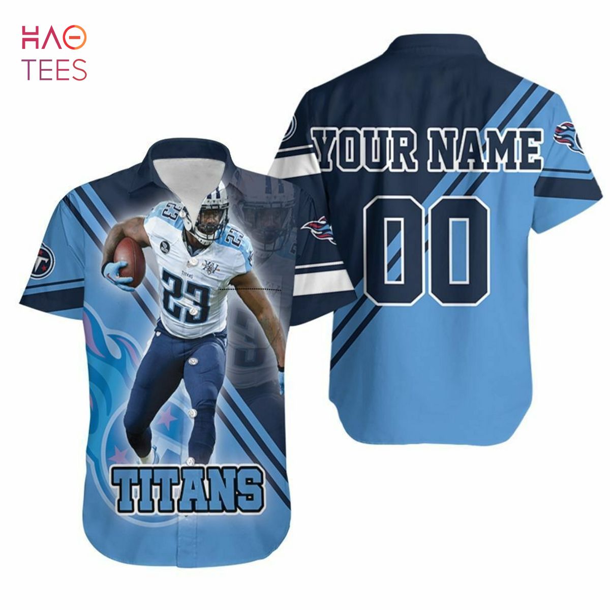 Tye Smith 23 Tennessee Titans Afc Division South Super Bowl 2021 Personalized Hawaiian Shirt