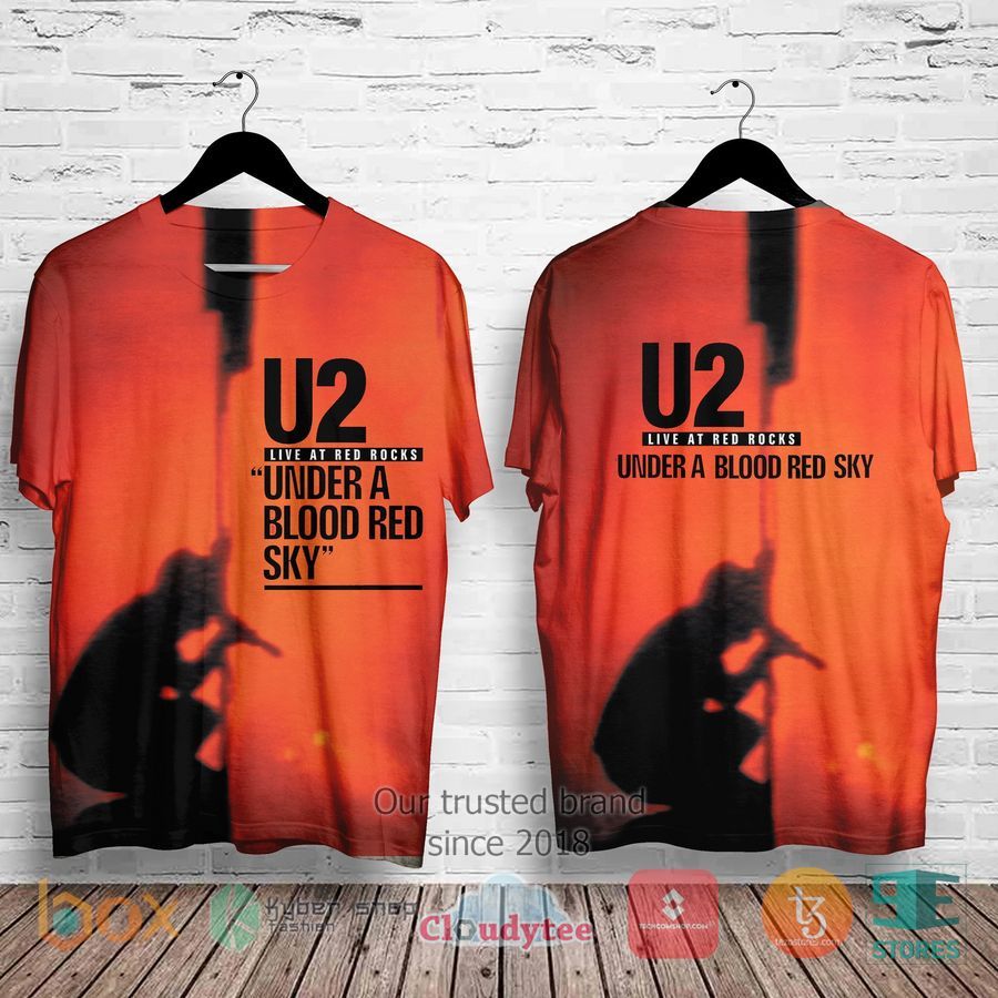 U2 Live at Red Rocks-Under a Blood Red Sky Album 3D Shirt – LIMITED EDITION