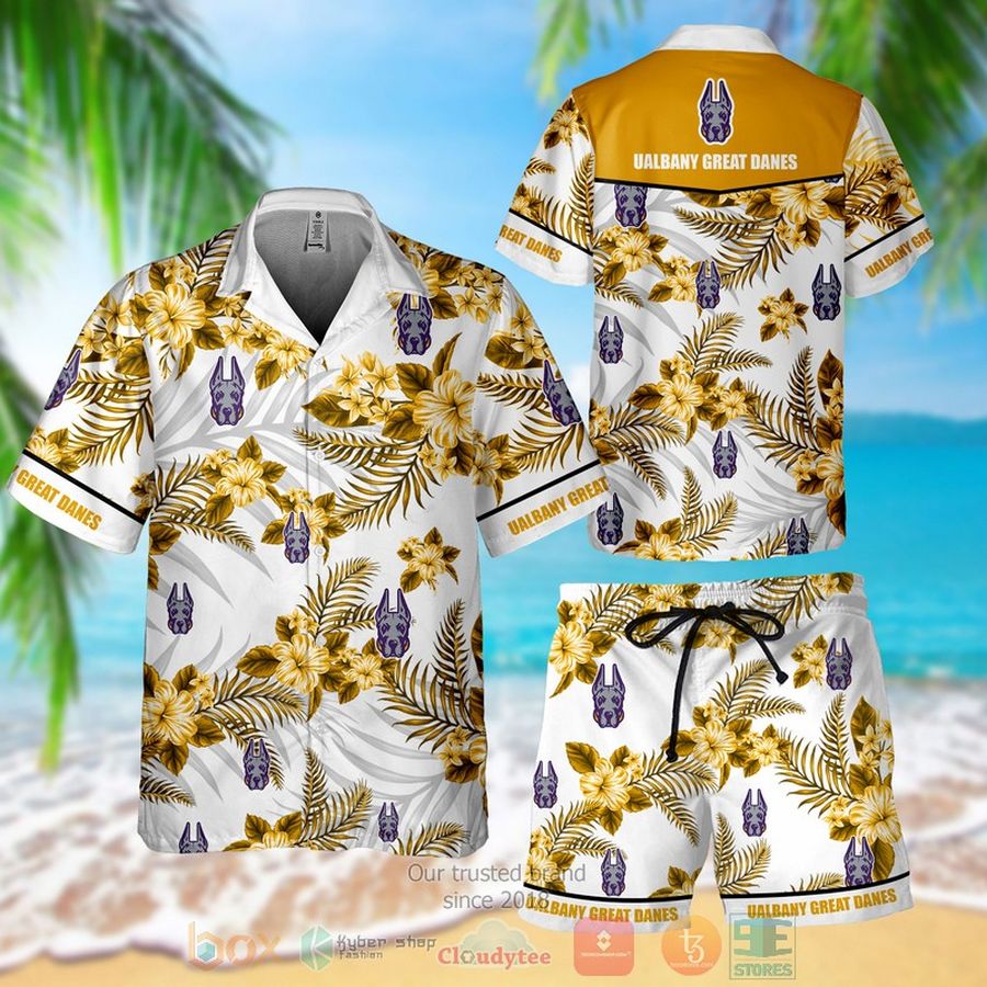 UAlbany Great Danes Hawaiian Shirt, Shorts – LIMITED EDITION
