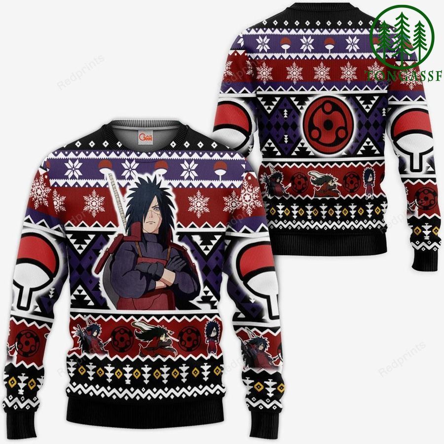 Uchiha Madara Christmas Sweater Custom Naruto Xmas Gifts Idea
