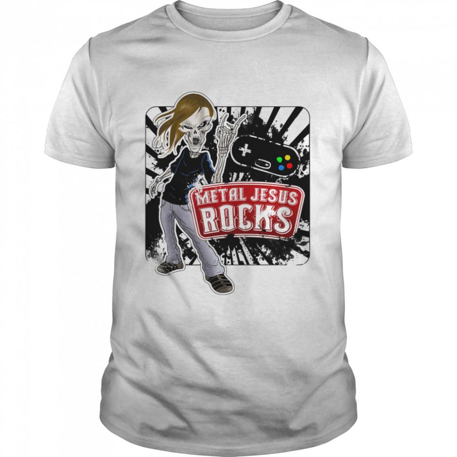 Undead Rocker – Metal Jesus Rocks Essential T-Shirt