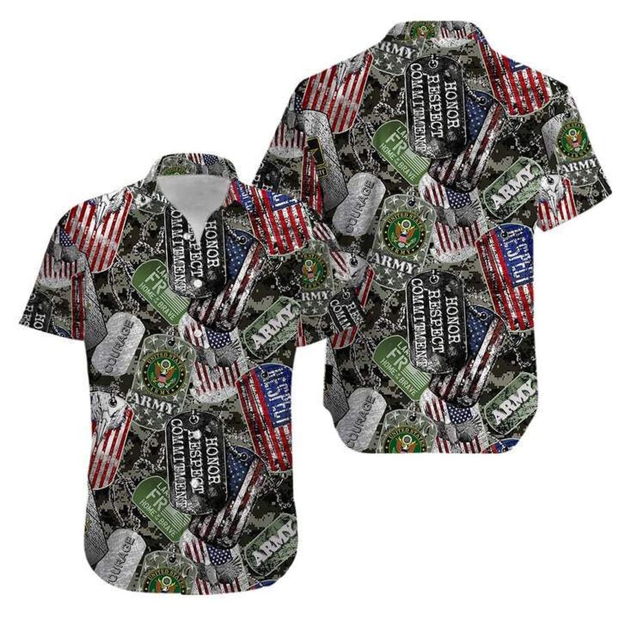 Us Air Force Veteran Dog Tags Army Hawaiian Shirt Pre12083, Hawaiian shirt, beach shorts, One-Piece Swimsuit, Polo shirt, Personalized shirt